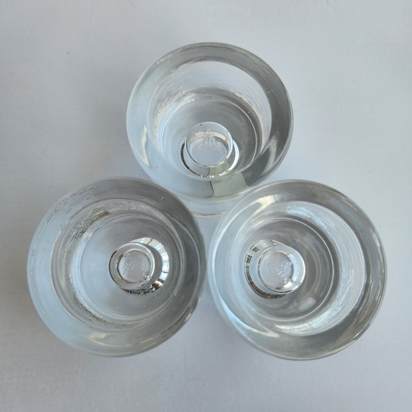 VINTAGE Partylite Reversible Tealight or Taper Round Candle Holders Set of 3 - Picture 5 of 7